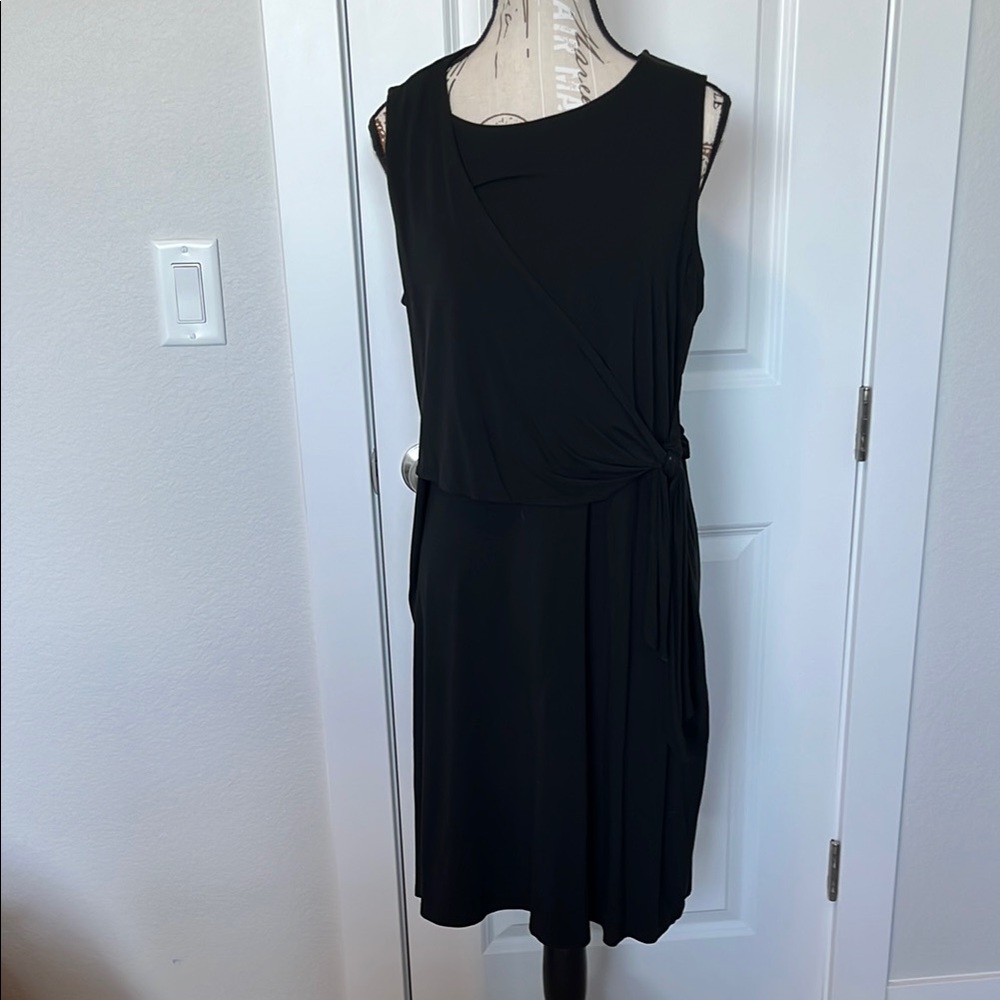 EUC J. Jill Black Sleeveless Dress